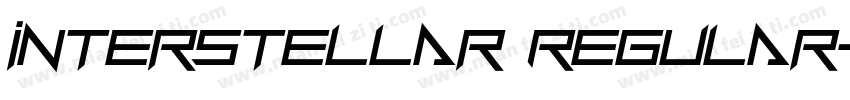 Interstellar Regular字体转换
